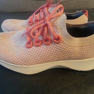 Allbirds Tree Dashers Mens Size 12.5 Running Shoes Coral White